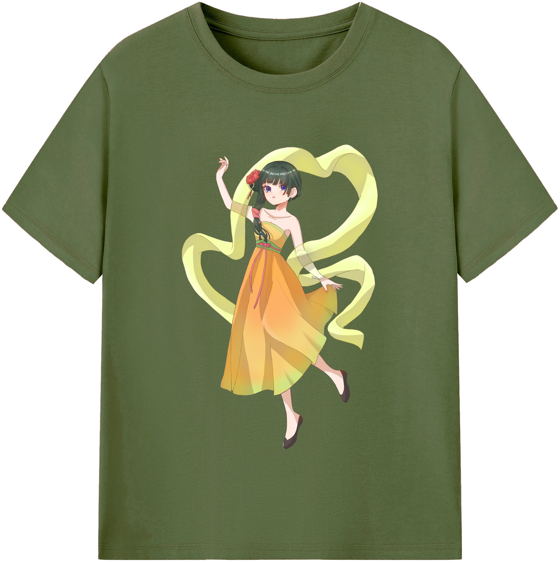 （画像用） 薬屋のひとりごと The Apothecary Diaries 綿100％半袖Tシャツ（フロントプリント）
